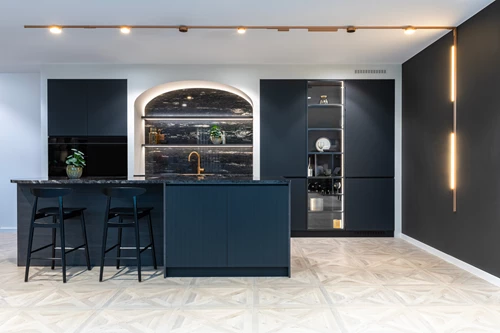 Lucide Premium LINIAL Carril superior - Sistema de carril monofásico / Iluminación con rieles - Smart - 48V Track - 2 metro- Champan - ambiente 4